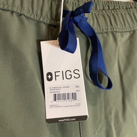 Figs Tansen Tall Jogger Scrub Pants In Moss 2XL NWT - Picture 7 of 8